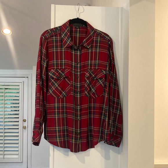 Sanctuary boyfriend shirt in red plaid - Picture 3 of 11
